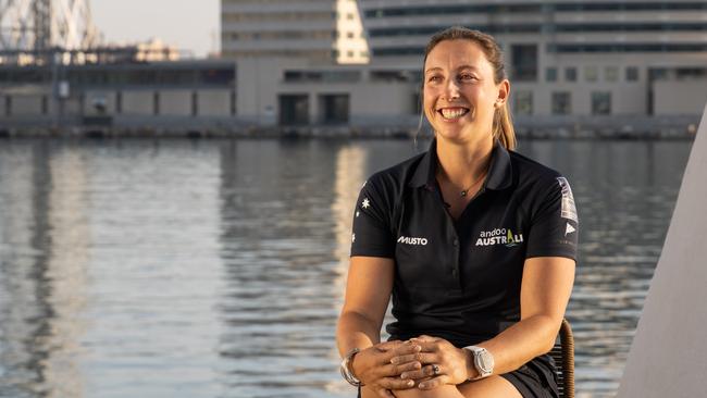 Olivia Price has just returned from the Paris Olympics and is now heading to Barcelona for the Women’s regatta at the America’s Cup. Picture: Eugenia Brunazzo.