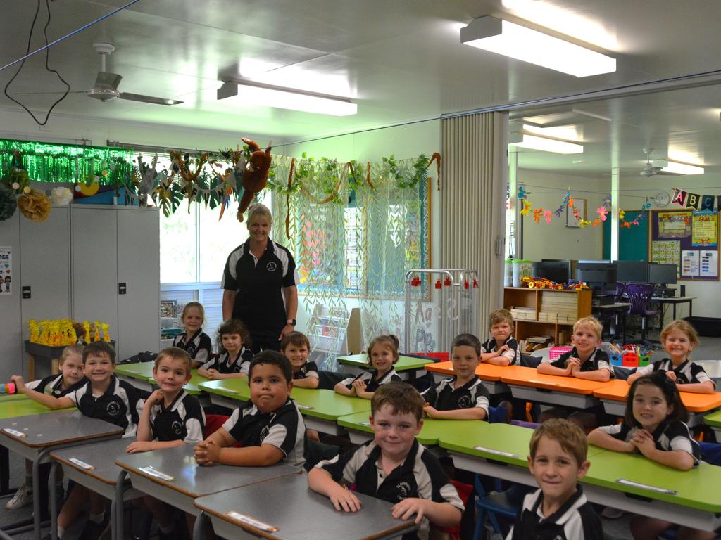 Flagstone Creek State School Prep-Yr 2 class of 2024 with teacher Mrs Melissa Scanlan. Photo: Jessica Klein