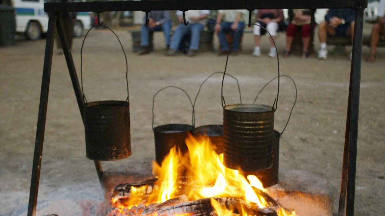 It’s fun when we cook over a campfire as a treat, but the food and equipment available on the goldfields meant their diet was very boring.