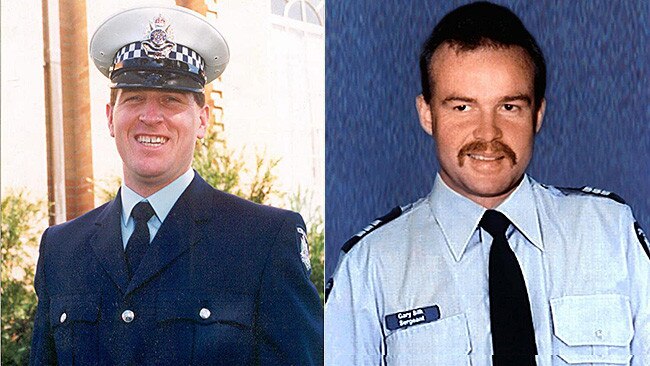 Sen Constable Rodney Miller and Sgt Gary Silk were shot on duty.