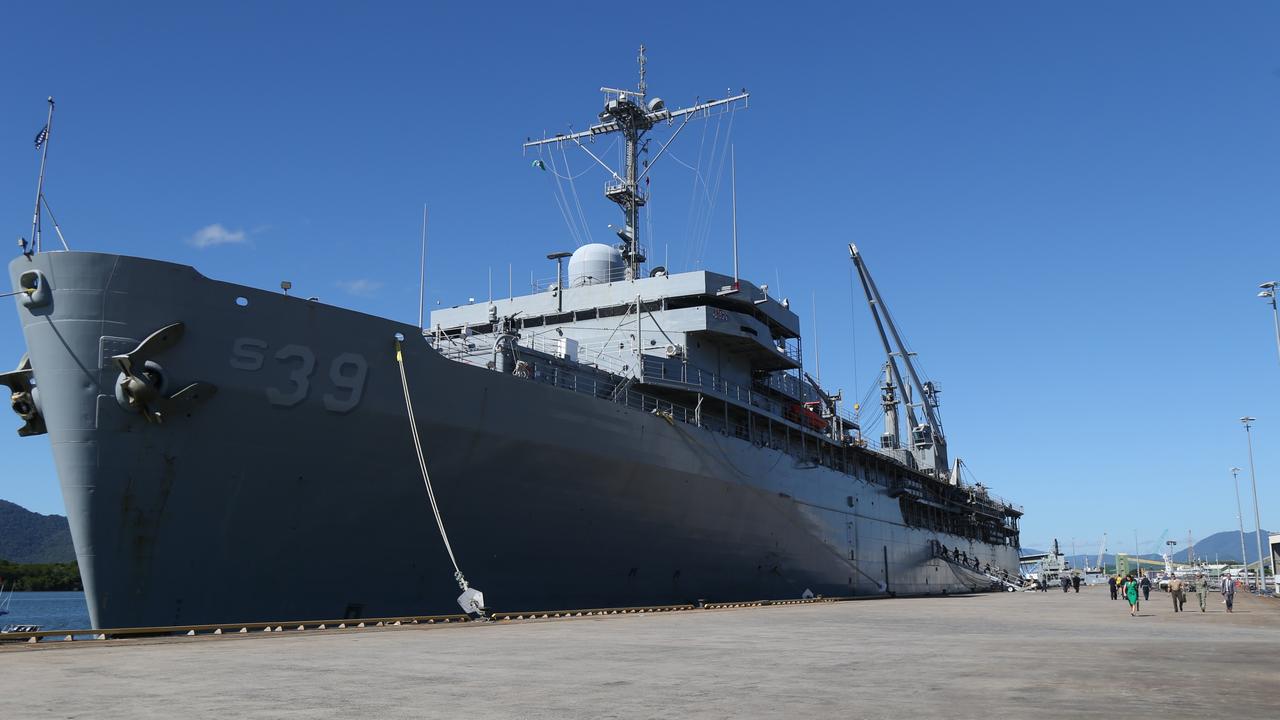 Take a look on board the USS Emory S. Land docked in Cairns | The ...