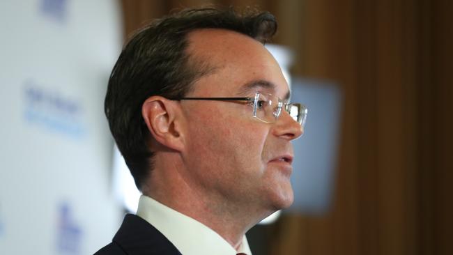 Shadow Treasurer Michael O'Brien unveiled the Coalition’s plan. Picture: David Crosling/AAP