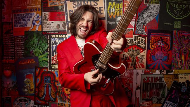 Dusty Lee Stephensen will perform at Memphis Slim’s as part of the Guitars in Bars program and launch his solo material at Adelaide Guitar Festival. Picture: Brett Hartwig