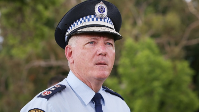 NSW Police Commissioner Mick Fuller says there's "an irony" to protest action. Picture: Getty Images