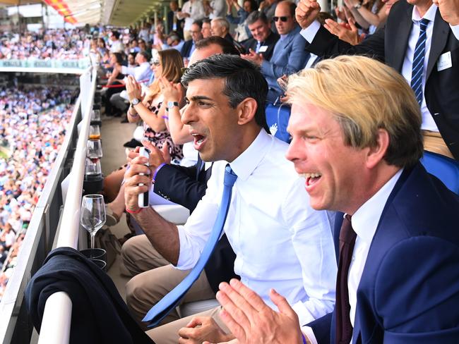 British Prime Minister Rishi Sunak is backing Ben Stokes’ side to bounce back. Picture: Gareth Copley/Getty Images