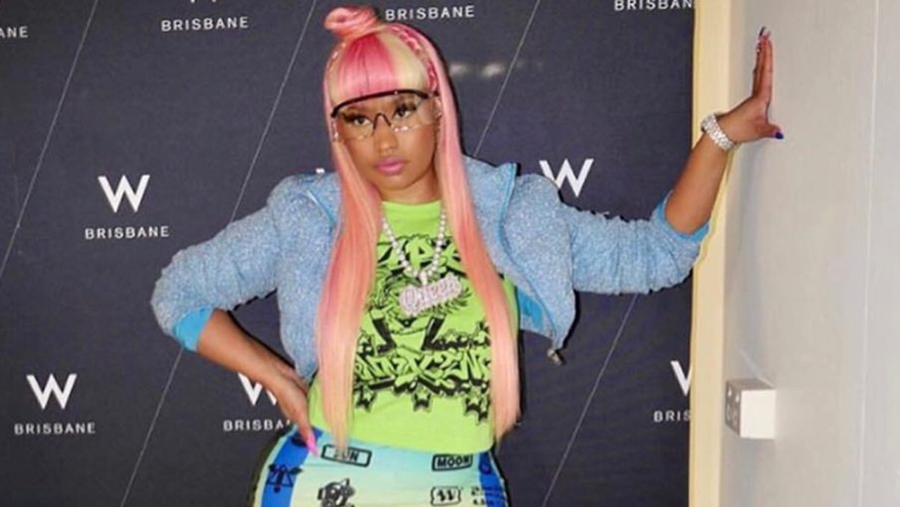 Nicki Minaj staying during a trip to Australia in 2019. She has been invited to discuss the Covid vaccine with experts from the White House. Photo: @w_brisbane