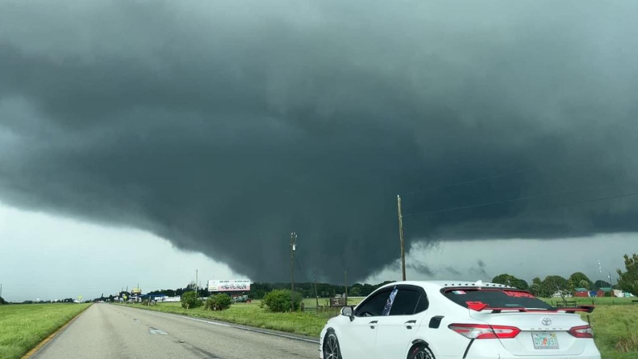 A tornado on State Road 80, east of Fort Myers. Picture: Greg Travers