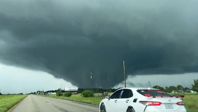 A tornado on State Road 80, east of Fort Myers. Picture: Greg Travers