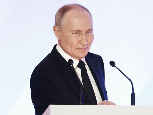 Russia's President Vladimir Putin in Moscow this week. Picture: AFP