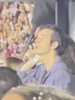 Matt was spotted at Swift’s tour dancing. Picture: TikTok