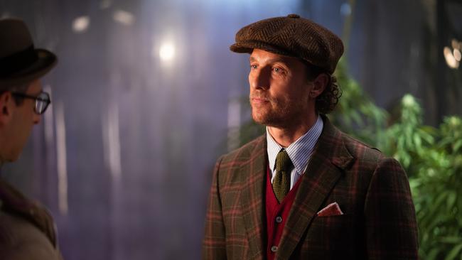 Matthew McConaughey in a scene from The Gentlemen. Supplied: Roadshow Films.