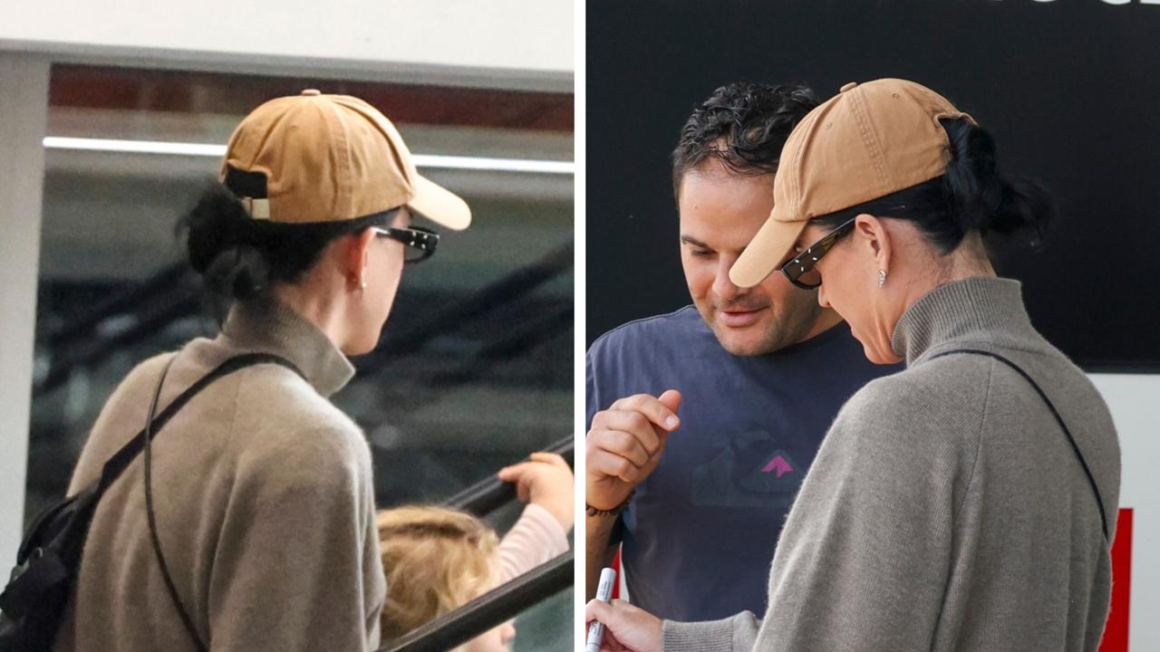 Katy seen undercover at Aus shopping centre