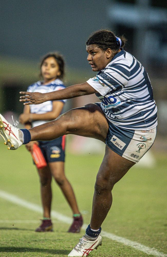 Ellie Niki of the Darwin Brothers against the Litchfield Bears in the 2023 NRL NT prelim final. Picture: Pema Tamang Pakhrin