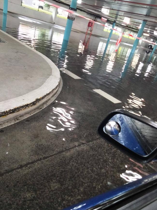 Flooding has closed The Junction Fair car park. Picture: Facebook/Anita Louise.