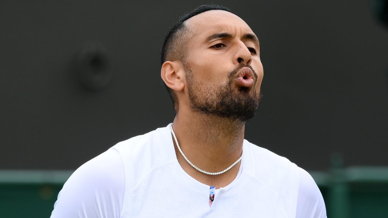 Nick Kyrgios was in rare touch. Photo by Shaun Botterill/Getty Images.