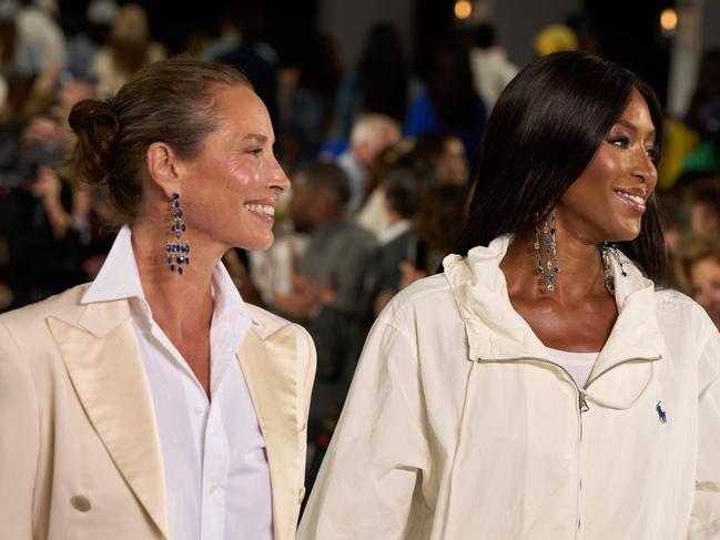 Christy Turlington and Naomi Campbell at the Ralph Lauren show ahead of New York Fashion Week.