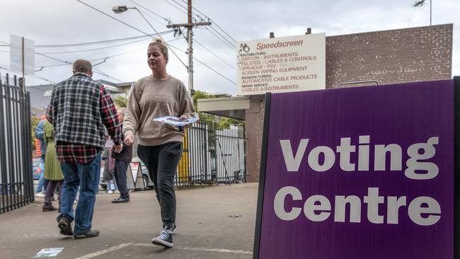 Voting can be done in-person two weeks before October 14. Picture: NCA NewsWire / David Geraghty