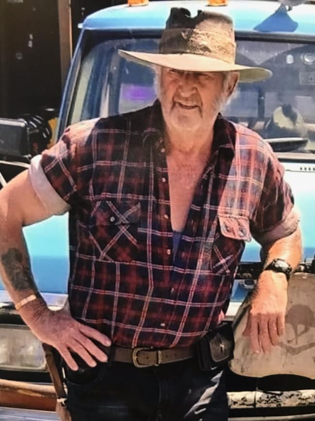 Homeowner Chris Olver in costume as Wolf Creek’s main character, Mick Taylor. He is part of the Wolf Creek Travelling Show which promotes Australian film and raises funds for charities