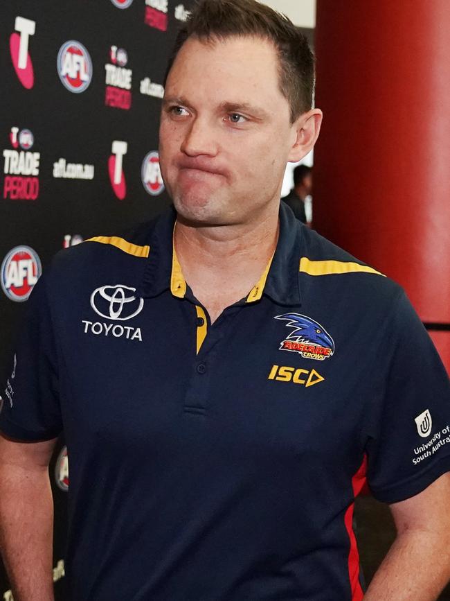 Adelaide Crows list manager Justin Reid. Picture: AAP/Michael Dodge