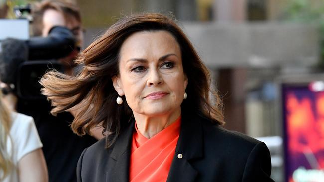 Lisa Wilkinson arrives at the Federal Court of Australia during the defamation trial involving the TV star, Network 10 and Bruce Lehrmann. Picture: AAP