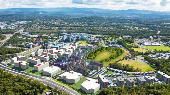 The Health and Knowledge precinct incubation hub - where 9.5 to 10 hectares of land has been set aside for attracting globally competitive cutting edge firms to drive diversification of the GC economy/