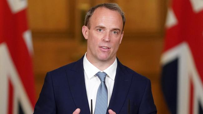 Britain's Foreign Secretary Dominic Raab. Picture: AFP