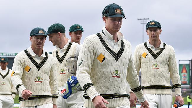 Australia has lost its last five Tests in a row.