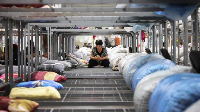 A centre for displaced people in the Kursk region of Russia. Picture: AFP