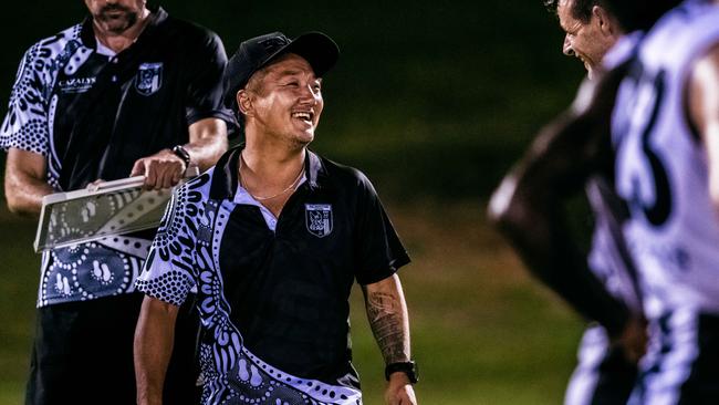 Palmerston Magpies coach Josh Heath has been reinstated for two more seasons. Picture: Patch Clapp / AFLNT Media