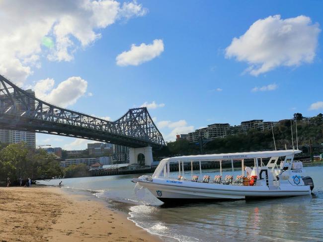 Tides of Brisbane boat tour. Picture: Robert Friedler