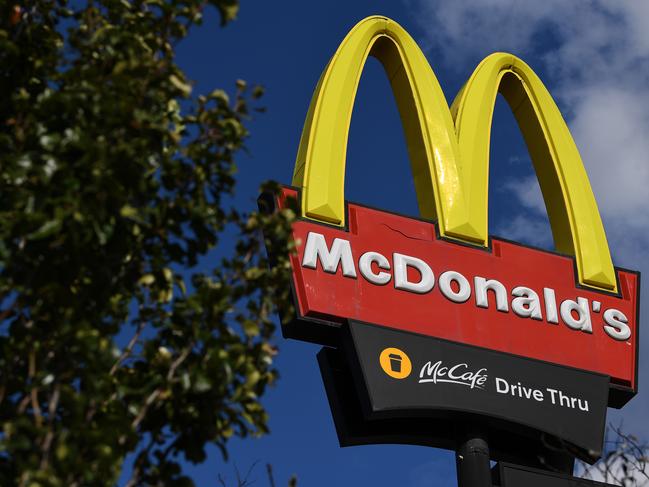 Signage of the Fawkner McDonald's is seen in Melbourne, Thursday, May, 14, 2020. A total of eight coronavirus cases have been linked to the Fawkner McDonald's fast food outlet. (AAP Image/James Ross) NO ARCHIVING