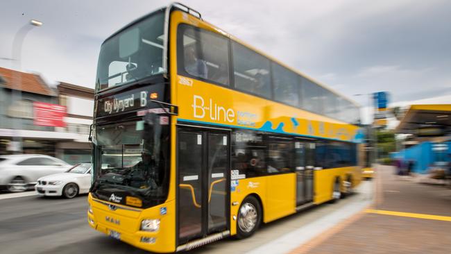 The new 'B-Line' bus service which is running from Mona Vale to Wynyard has been a great win so far. Picture: Julian Andrews