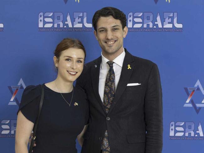Israeli citizen Yaron Lischinsky, right, and U.S. citizen Sarah Milgrim, who were shot and killed while leaving an event at a Jewish museum in Washington. Picture: Embassy of Israel in the U.S. via AP