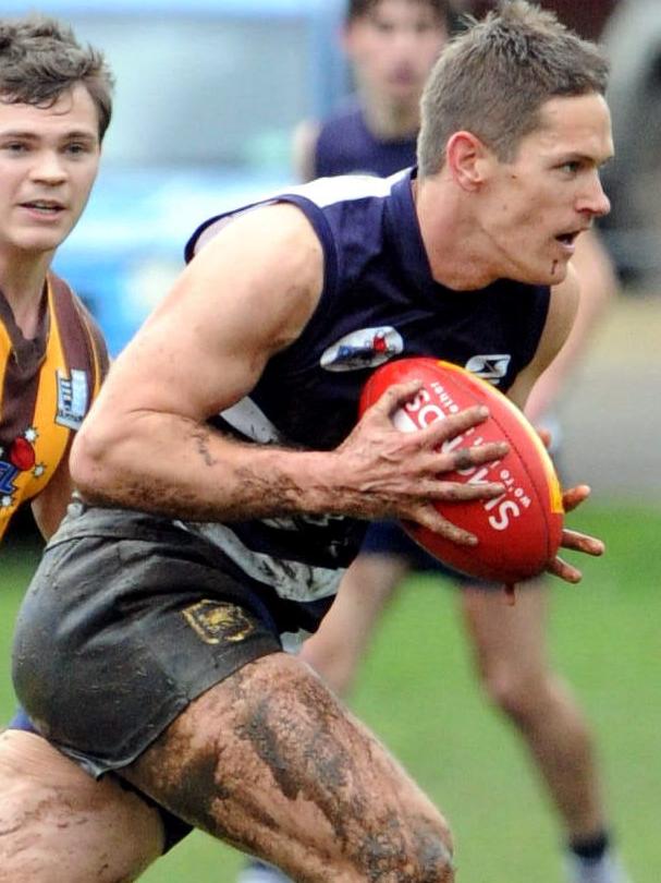 Al Meldrum during his playing days at Macedon.