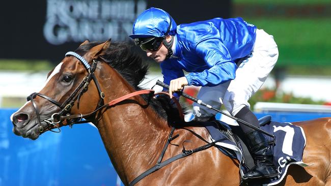 James McDonald and Hartnell are right in the Melbourne Cup mix. Picture: Getty Images