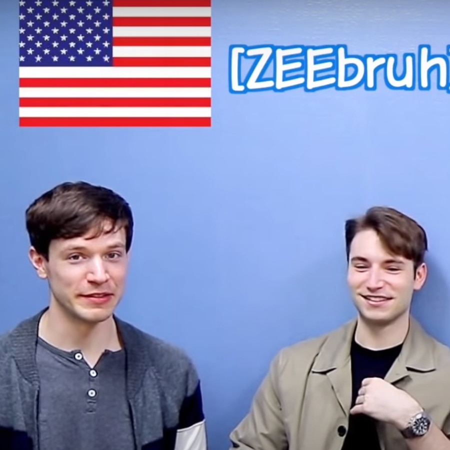 They all featured in a video on how to pronounce certain words, but ‘American Jon’ copped the most flak, especially over how he said ‘zebra’ and ‘aunt’. Picture: YouTube/ KoreanBilly’sEnglish