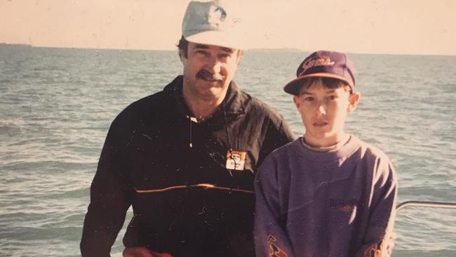 Liam Talbot posted an old picture with his father Ken Talbot to celebrate Father's Day Picture Instagram @liamtalbotracing