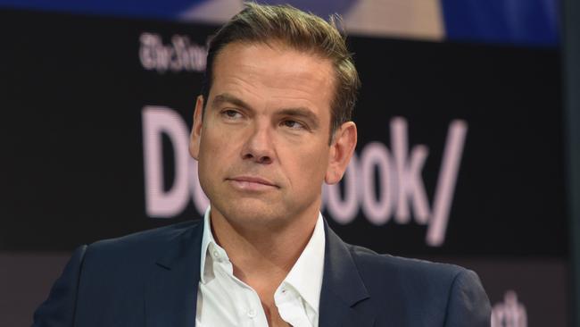 NEW YORK, NY - NOVEMBER 01: Lachlan Murdoch, Executive Chairman of 21st Century Fox speaks at the New York Times DealBook conference on November 1, 2018 in New York City.   Stephanie Keith/Getty Images/AFP == FOR NEWSPAPERS, INTERNET, TELCOS & TELEVISION USE ONLY ==