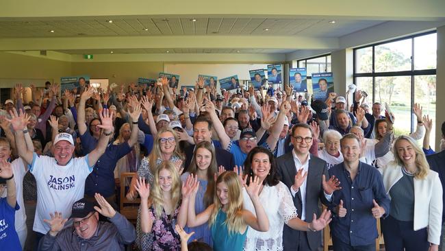 Liberal MP for Mackellar Jason Falinski held his official federal election campaign launch at Cromer Golf Club on May 1. Picture: Supplied