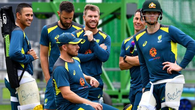 The Aussies are in a great frame of mind ahead of their big test against the Poms.