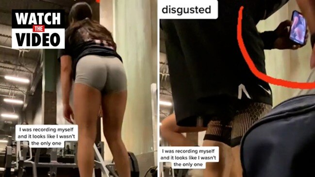 Man caught filming woman at the gym in creepy TikTok video