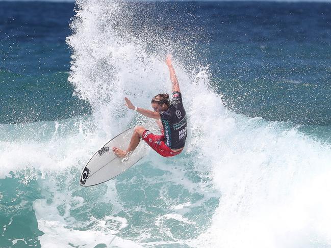 Competitor in the 2021 Vissla Central Coast pro at Avoca Beach Thursday 4th March 2021. pic Sue Graham