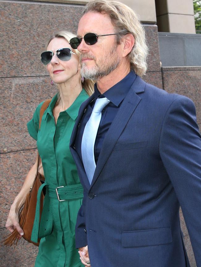 Craig McLachlan and his partner Vanessa Scammell. Picture: AAP