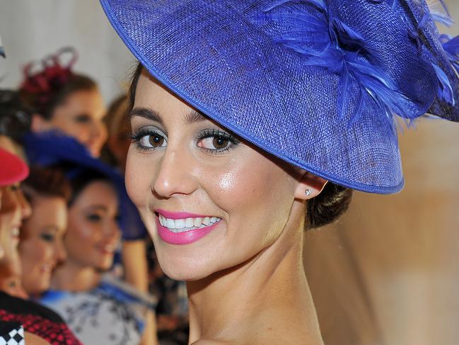 Ladies Day at Cluden Park. Myer Fashion Parade, model Ashley Kosanovic. Picture: Shae Beplate