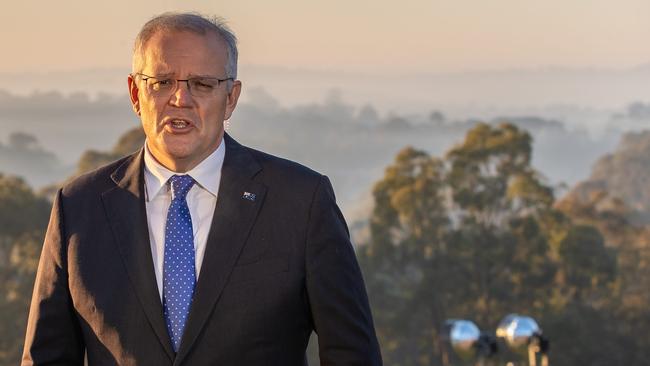 Former prime minister Scott Morrison. Picture: Jason Edwards