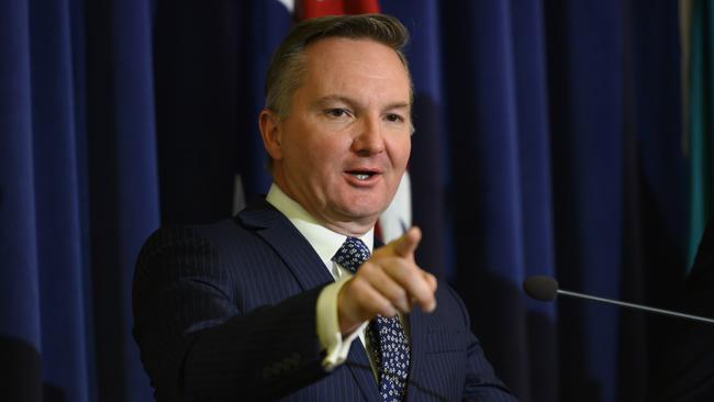 Shadow treasurer Chris Bowen in Canberra on Friday. Picture: AAP Image/Rohan Thomson