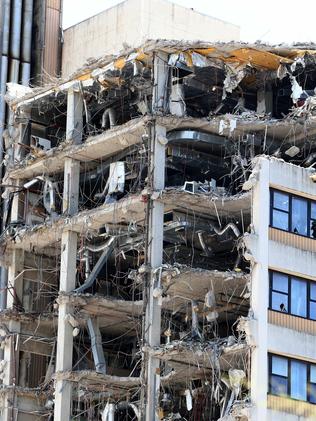 Updated photo's of the old Gold Coast Hospital demolition at Southport Pic by David Clark