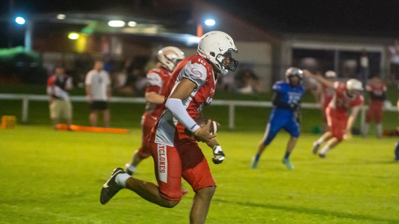 Mackay Gridiron vs Townsville Cyclones at West Tiger Park Walkerston. Saturday 20 January 2024 Picture:Michaela Harlow