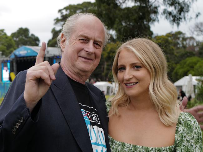 Michael Gudinski with Kate Gudinski at Mallacoota January 2021, pic supplied