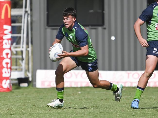 CANBERRA, AUSTRALIA, NewsWire Photos. MARCH 9, 2024: UNE SG Ball Cup - NSWRL Junior Reps Round Six Canberra Raiders vs Penrith Panthers at Raiders Belconnen in Canberra. Picture: NCA NewsWire / Martin Ollman